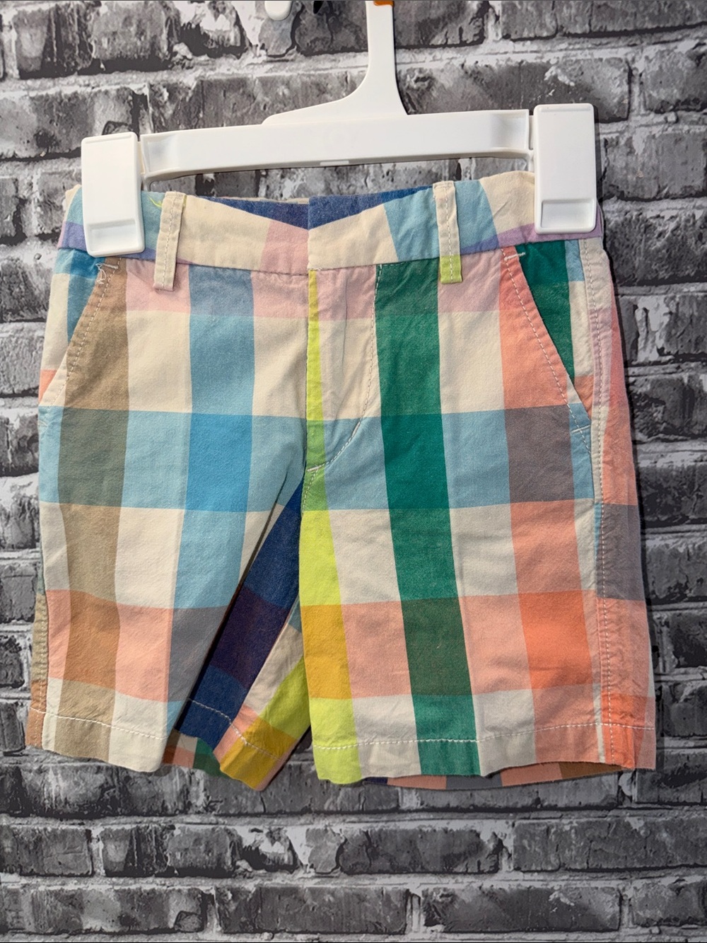 Boy's Baby‎ Gap Multicolor Check Cotton Shorts